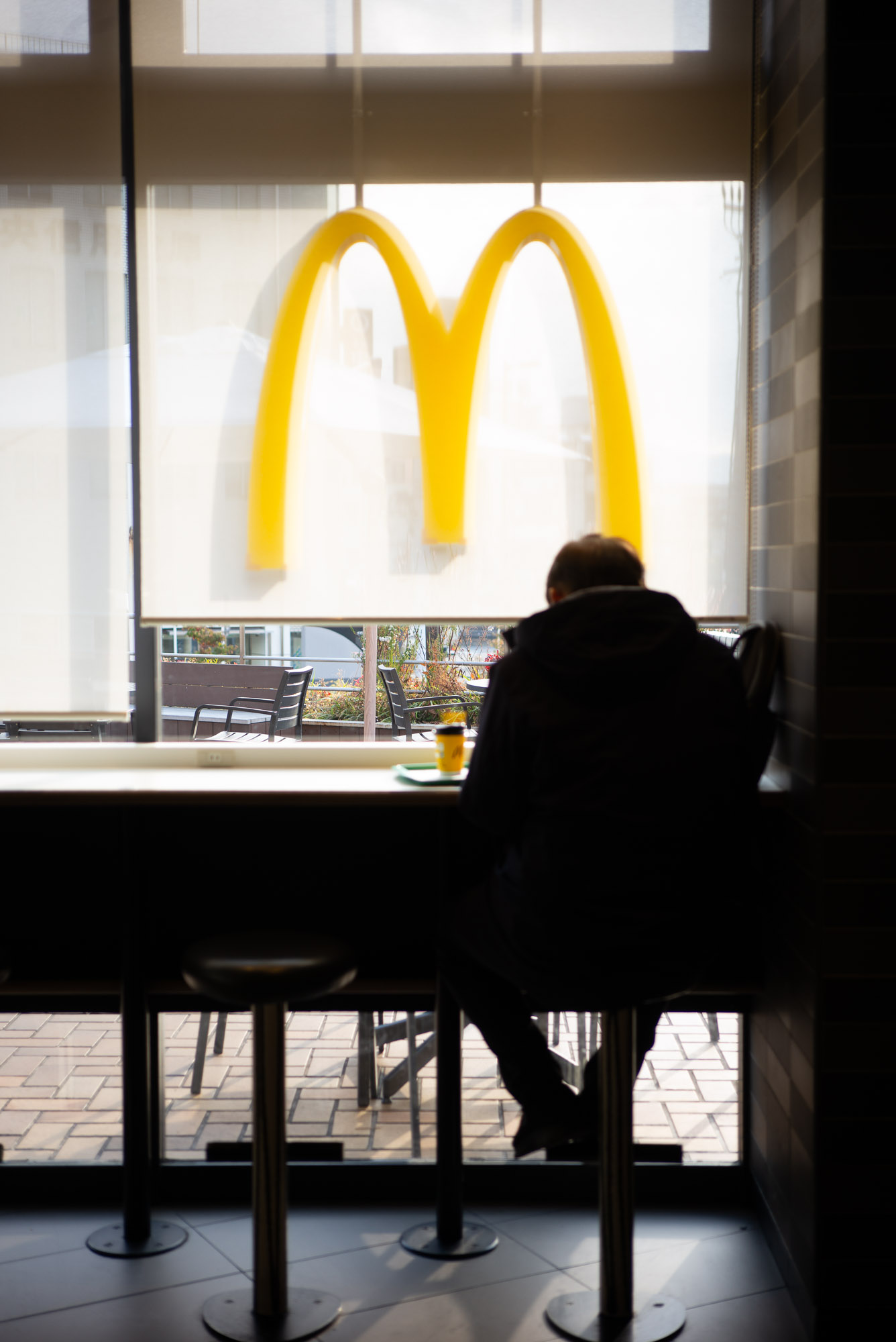 マクドナルドで