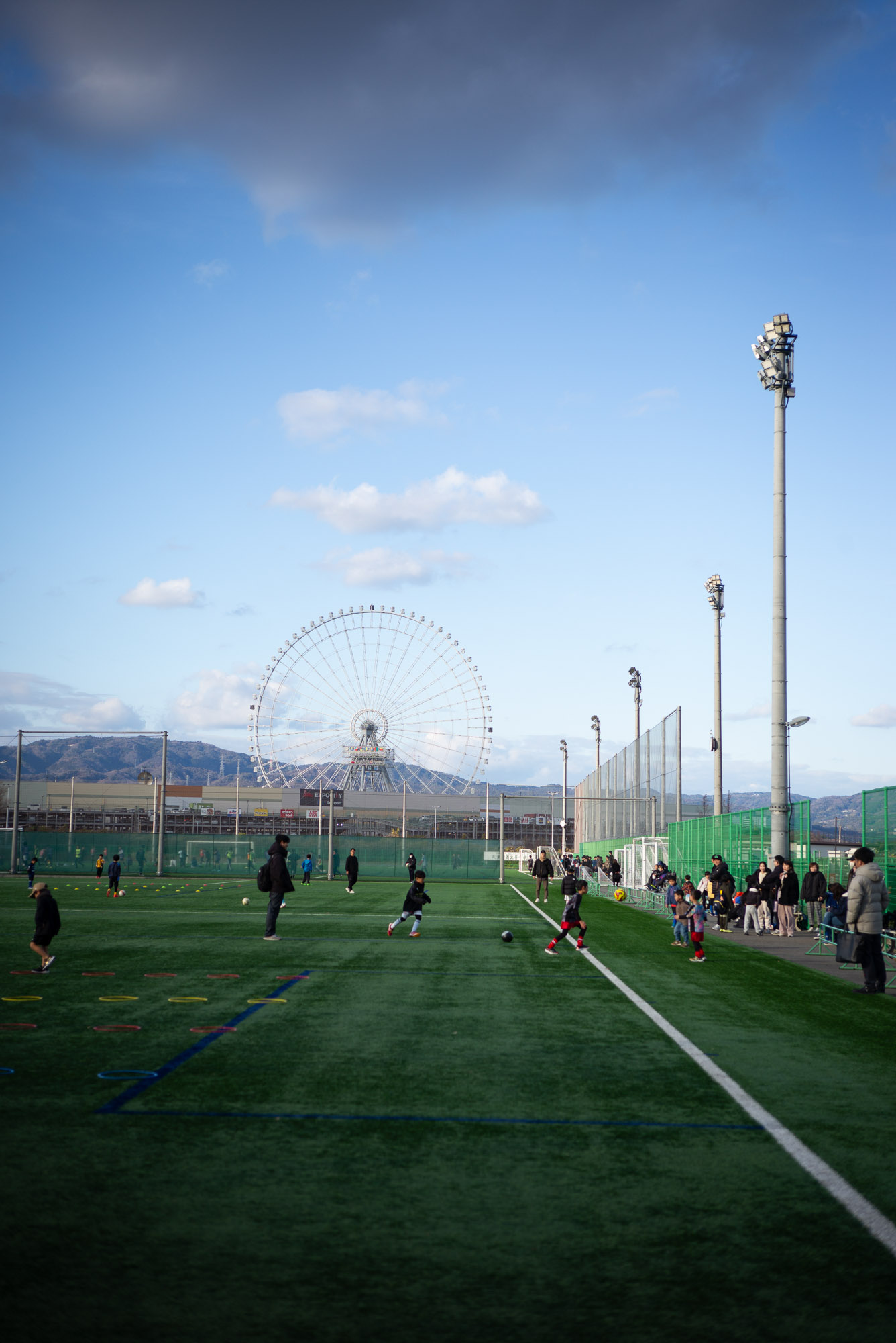 万博のサッカーコート